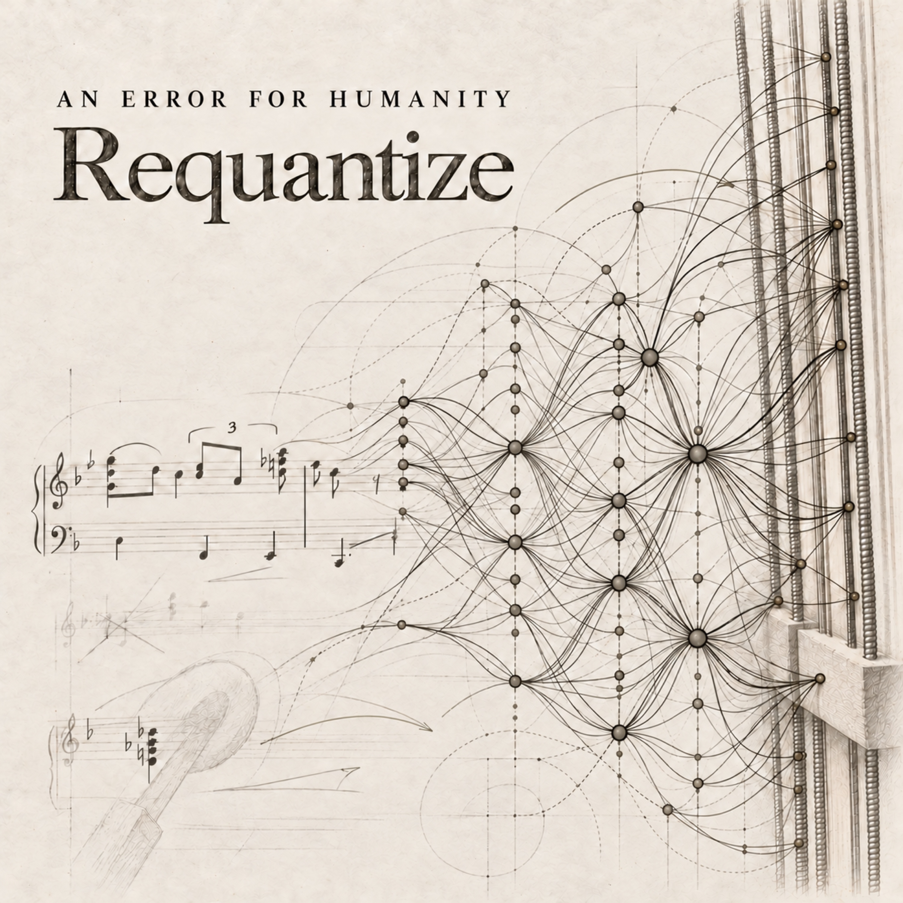 Requantize — musical notes becoming connections to piano strings