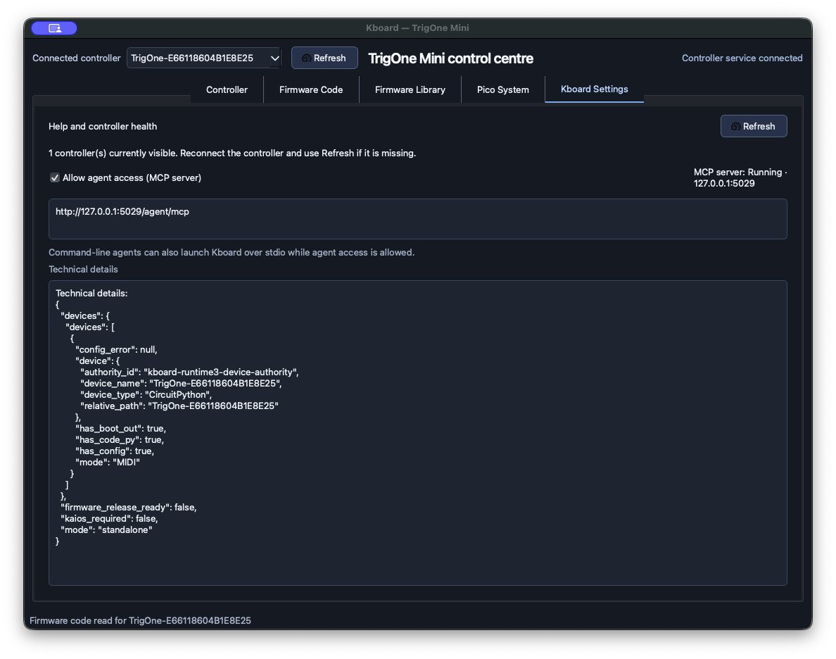 Kboard 0.1.0, Kboard Settings
